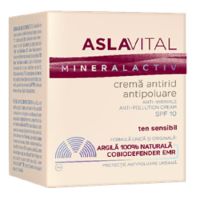 Crema antirid si antipoluare SPF10 MineralActiv AslaVital, 50 ml, Farmec