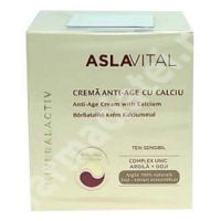 Crema anti-imbatranire cu calciu pentru ten sensibil, AslaVital, 50 ml, Farmec