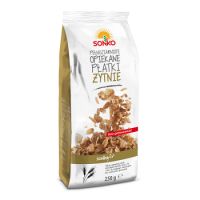 Fulgi de cereale din secara prajita, fara zahar, 250 g, Sonko