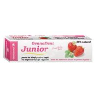 Pasta de dinti cu aroma de capsuni GennaDent Junior, 50 ml, Vivanatura