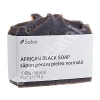 Sapun natural pentru pielea normala African Black, 130 g, Sabio