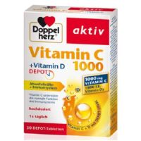 Vitamina C 1000 si D3 Doppelherz Aktiv, 30 cpr, Queisser Pharma