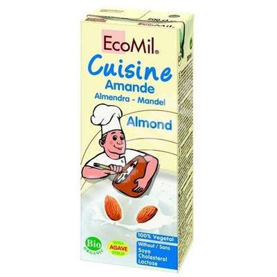 Smantana Bio cu crema de migdale, 200 ml, Ecomil