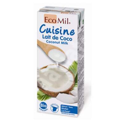 Crema Bio de cocos pentru gatit, 200 ml, Ecomil
