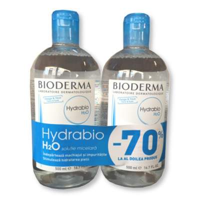 Solutie micelara hidratanta Hydrabio H2O, 500 ml, Bioderma (1+1  -70% la al 2-lea produs)