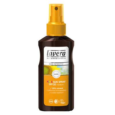 Spray Bio protectie solara minerala pentru copii SPF 20 Sun Sensitive, 125 ml, Lavera