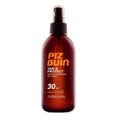 Spray cu ulei pentru accelerarea bronzului SPF 30 Tan&Protect, 150 ml, Piz Buin