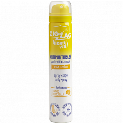 Spray de corp cu efect repelent pentru insecte Geranio si Citronela, 100 ml, ZigZag