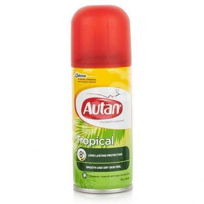 Spray repelent pentru insecte Tropical, 100 ml, Autan