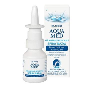 Spray nazal cu apa minerala medicinala pentru copii Dr. Theiss Aqua Med, 20 ml, Zdrovit