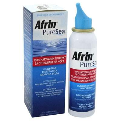 Spray nazal Pure Sea Hipertonic, 75 ml, Afrin