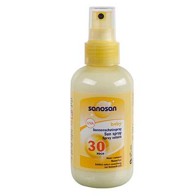 Spray pentru protectie solara SPF 30, 150 ml, Sanosan