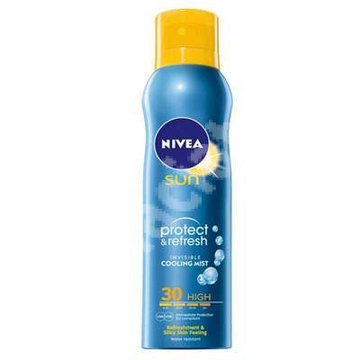 Spray protectie solara cu efect racoritor Sun Protect & Refresh SPF 30, 200 ml, Nivea