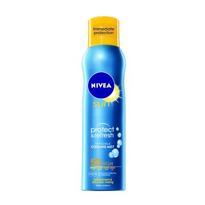 Spray protectie solara cu efect racoritor Sun Protect & Refresh SPF 50, 200 ml, Nivea