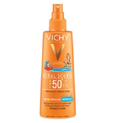 Spray protectie solara pentru copii fata si corp SPF 50+ Ideal Soleil, 200 ml, Vichy
