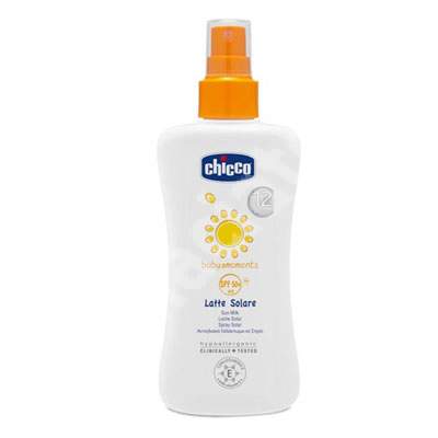 Spray protectie solara SPF +50 Baby Moments, 150 ml, 03642, Chicco