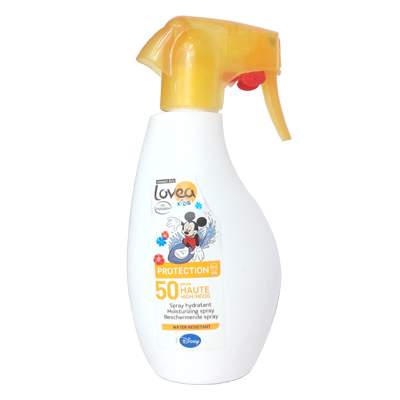 Spray protector hidratant pentru copii SPF 50 Disney, 300 ml, Lovea