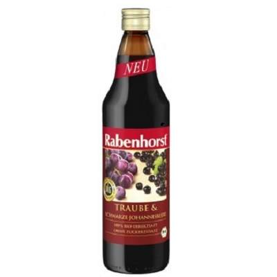 Suc de coacaze negre si struguri rosii 750 ml, Rabenhorst