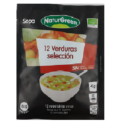 Supa Bio Bouillon cu 12 verdeturi, 40 g, Naturgreen