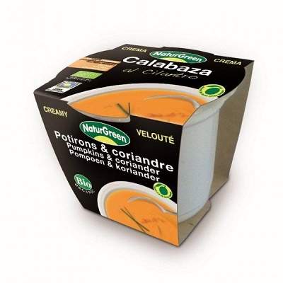 Supa crema de dovleac si coriandru, 310 g, Naturgreen