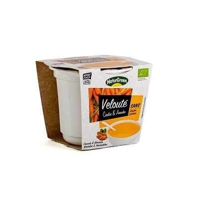 Supa crema de morcovi si migdale, 310 g, Naturgreen
