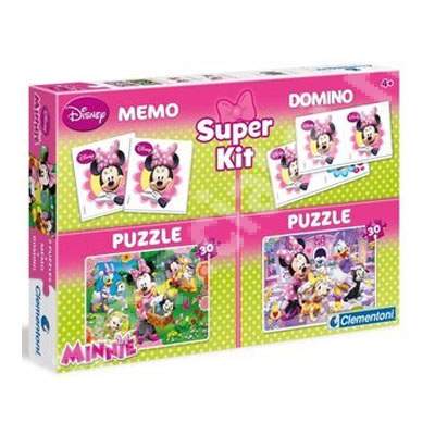 Super Kit Memo&Domino Minnie, CL08205, Clementoni