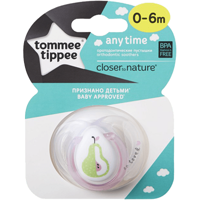 Suzeta ortodontica din silicon Any time, 0-6 luni, Tommee Tippee