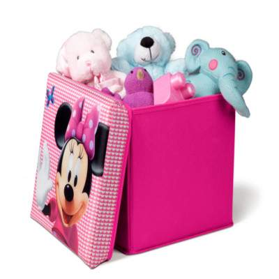 Taburet si cutie depozitare jucarii Disney Minnie Mouse, TB85702MN, Nattou
