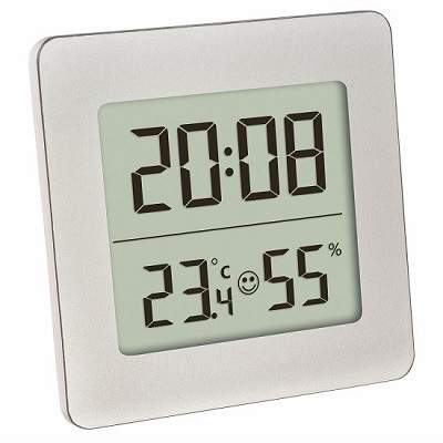 Termometru si higrometru digital cu ceas si alarma, 30.5038.54, TFA  