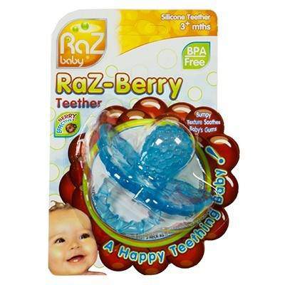 Tetina dentitie Raz Berry light blue, +3 luni, Raz Baby