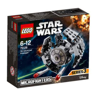 TIE Advanced Prototype Star Wars, 6-12 ani, L75128, Lego