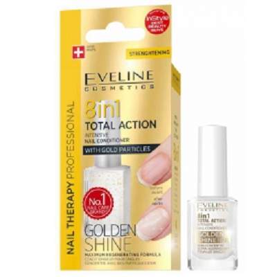 Tratament profesional 8in1 pentru unghii Golden Shine, 12ml, Eveline