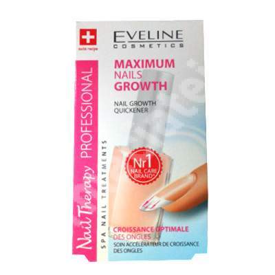 Tratament profesional pentru crestere rapida Nail Therapy, 12 ml, Eveline Cosmetics