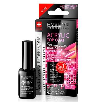 Tratament unghii acrylic top coat, 12 ml, Eveline Cosmetics