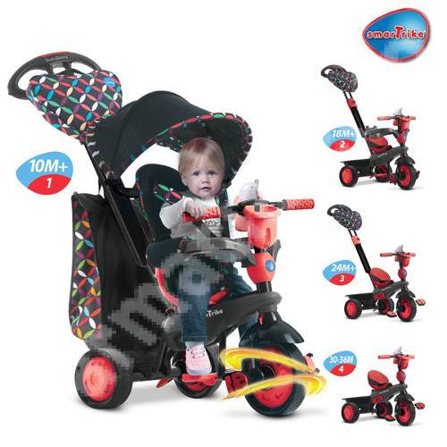 Tricicleta 4 in 1 - Boutique, Red, SmarTrike