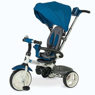 Tricicleta pliabila multifuctionala pentru copii Urbio, Albastru, Coccolle