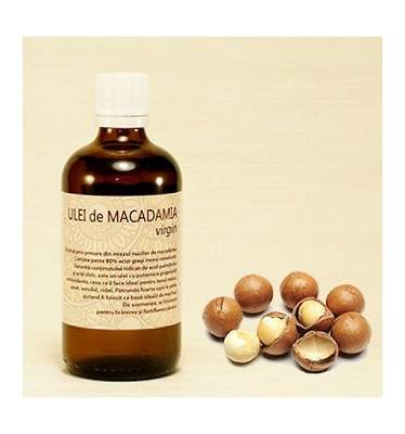 Ulei de macadamia virgin, 100 ml, Sanflora