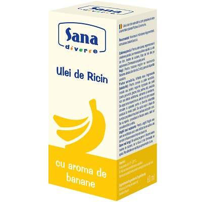 Ulei de ricin Banana, 60ml, Sana