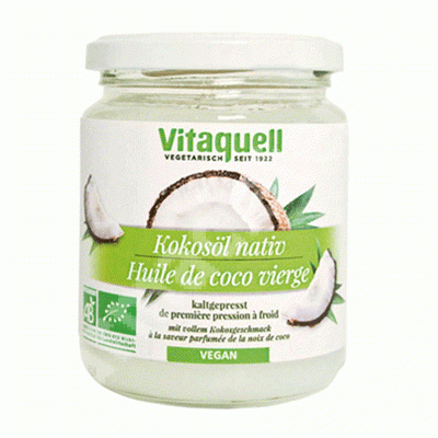 Ulei extravirgin Bio de nuca de cocos, 200 g, Fauser Vitaquell