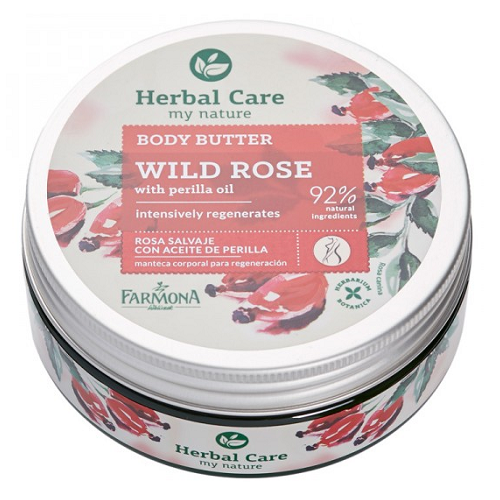 Unt regenerant de corp cu extract de trandafiri Herbal Care, 200 ml, Farmona