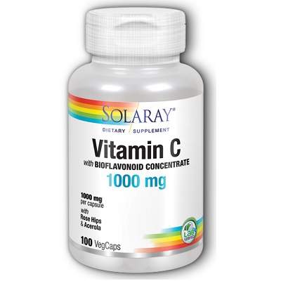 Vitamina C 1000 mg, 100 capsule, Solaray