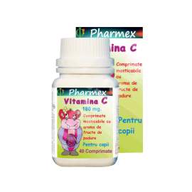 Vitamina C, 180 mg, 40 comprimate, Pharmex