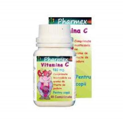 Vitamina C 180 mg, 40 comprimate, Pharmex