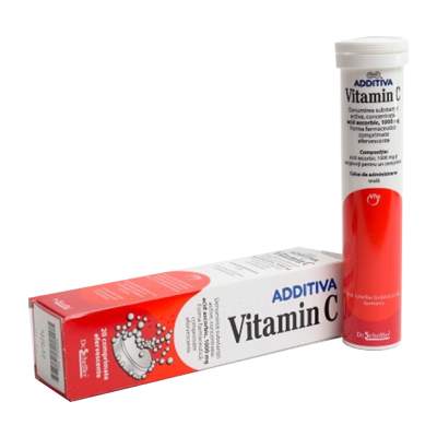 Vitamina C efervescenta Additiva, 20 comprimate, Dr. Scheffler