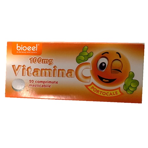 Vitamina C Portocale 100mg, 20cps, Bioeel