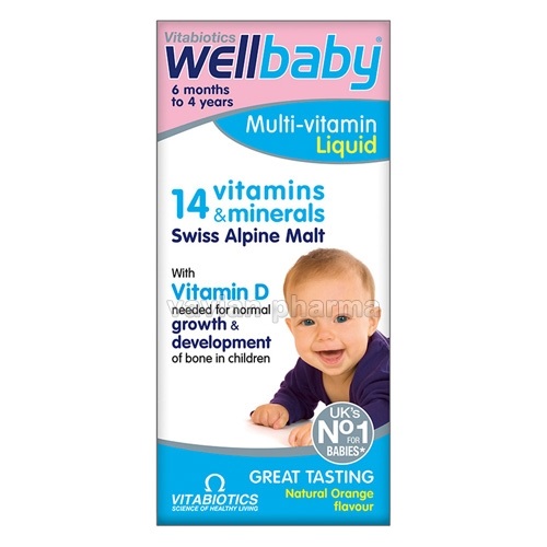Wellbaby sirop multivitamine, 150 ml, Vitabiotics