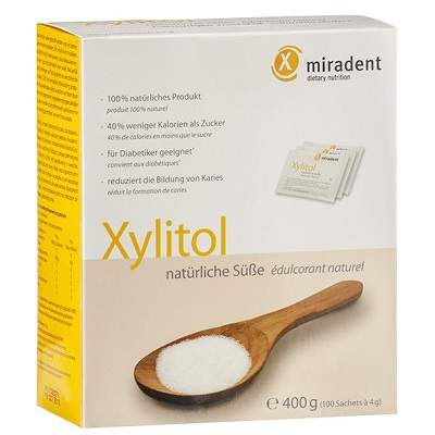 Xylitol pudra, Indulcitor natural, 400g, Miradent