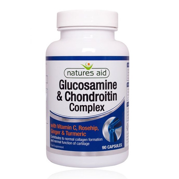 Complex Glucozamina si condroitina, 90 capsule, Natures Aid