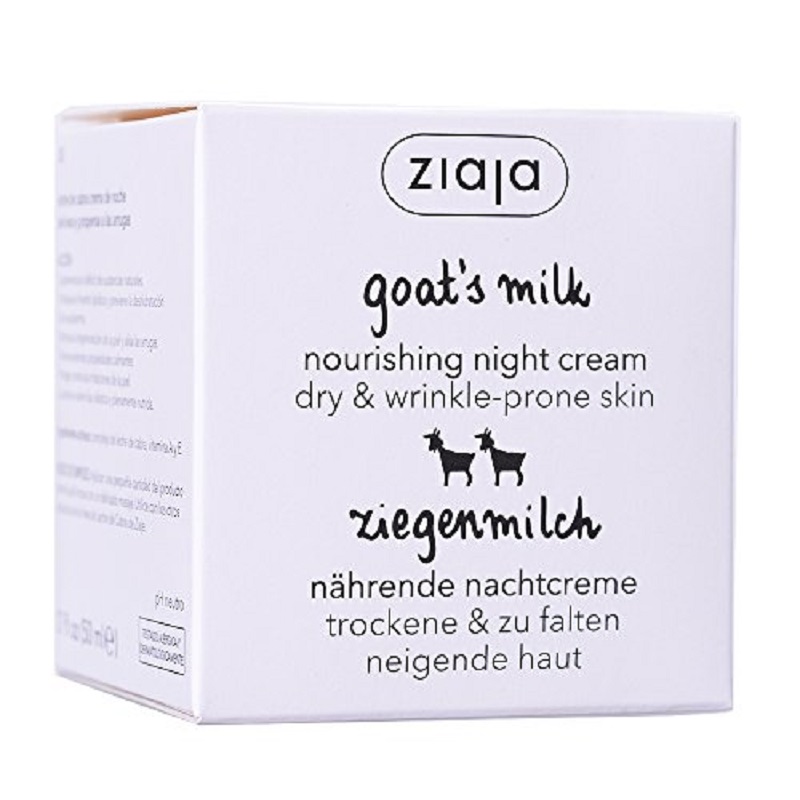 Crema hidratanta de noapte cu proteine din lapte de capra, 50 ml, Ziaja