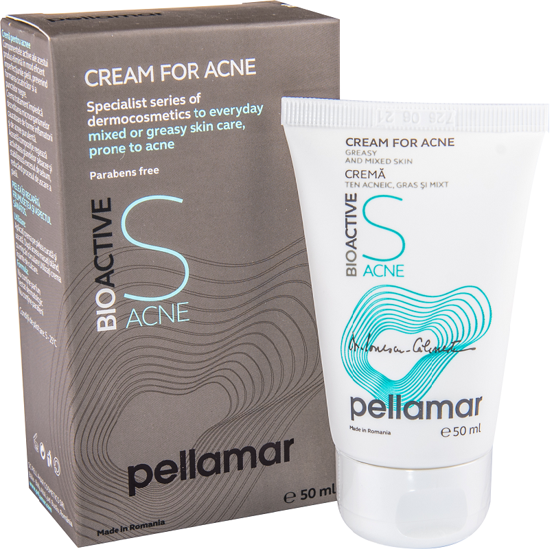 Crema pentru acnee Bio Active S, 50ml, Pellamar